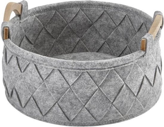 Opbergmand - Amy - Silver Grey S