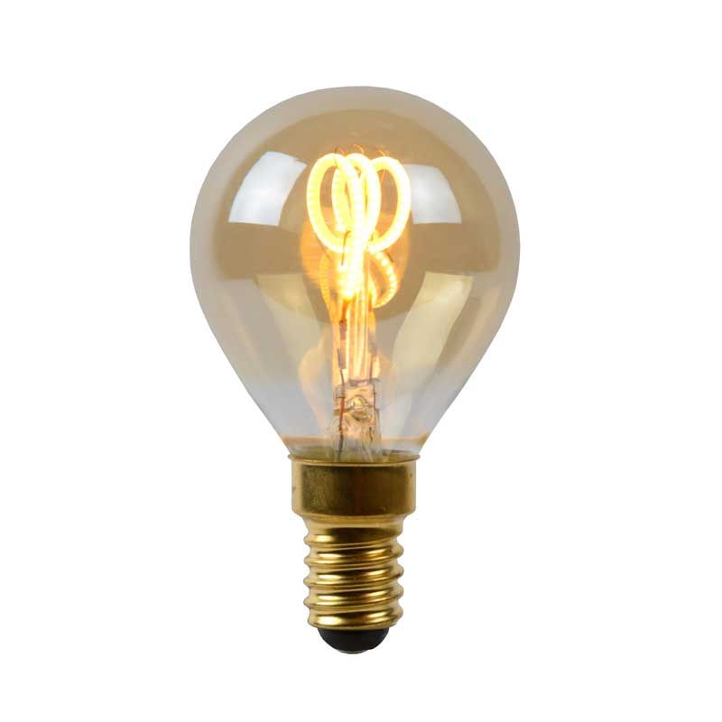 Filament Lamp - P45 Ø 4,5 Cm Led Dimb. E14 1X3W 2200K  - Amber