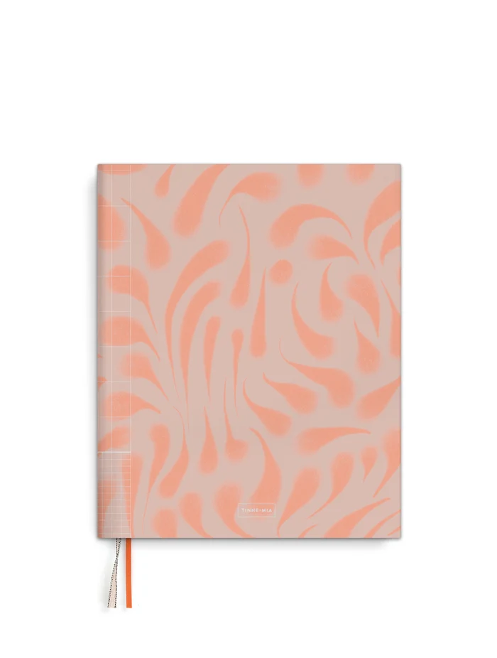 Notitieboek - Orange Waves - 13 x 16 cm