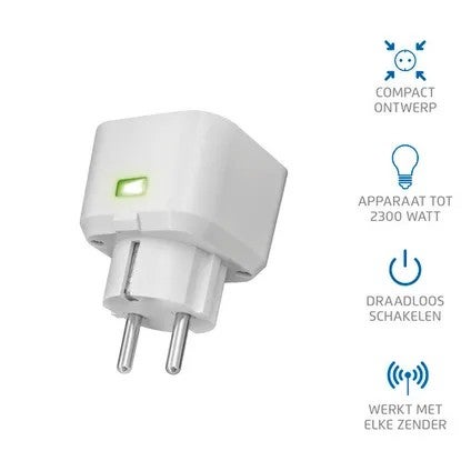 Stopcontactschakelaar - ACC - 3500 - Wit
