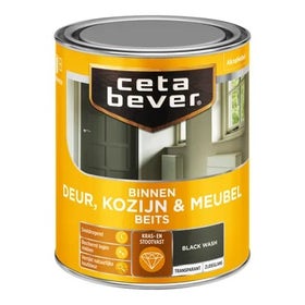 Binnenbeits - CetaBever binnenbeits 0597 black wash 750 ml - Transparant