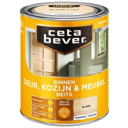 Binnenbeits - Zijdeglans Blank 750 - Mahonie