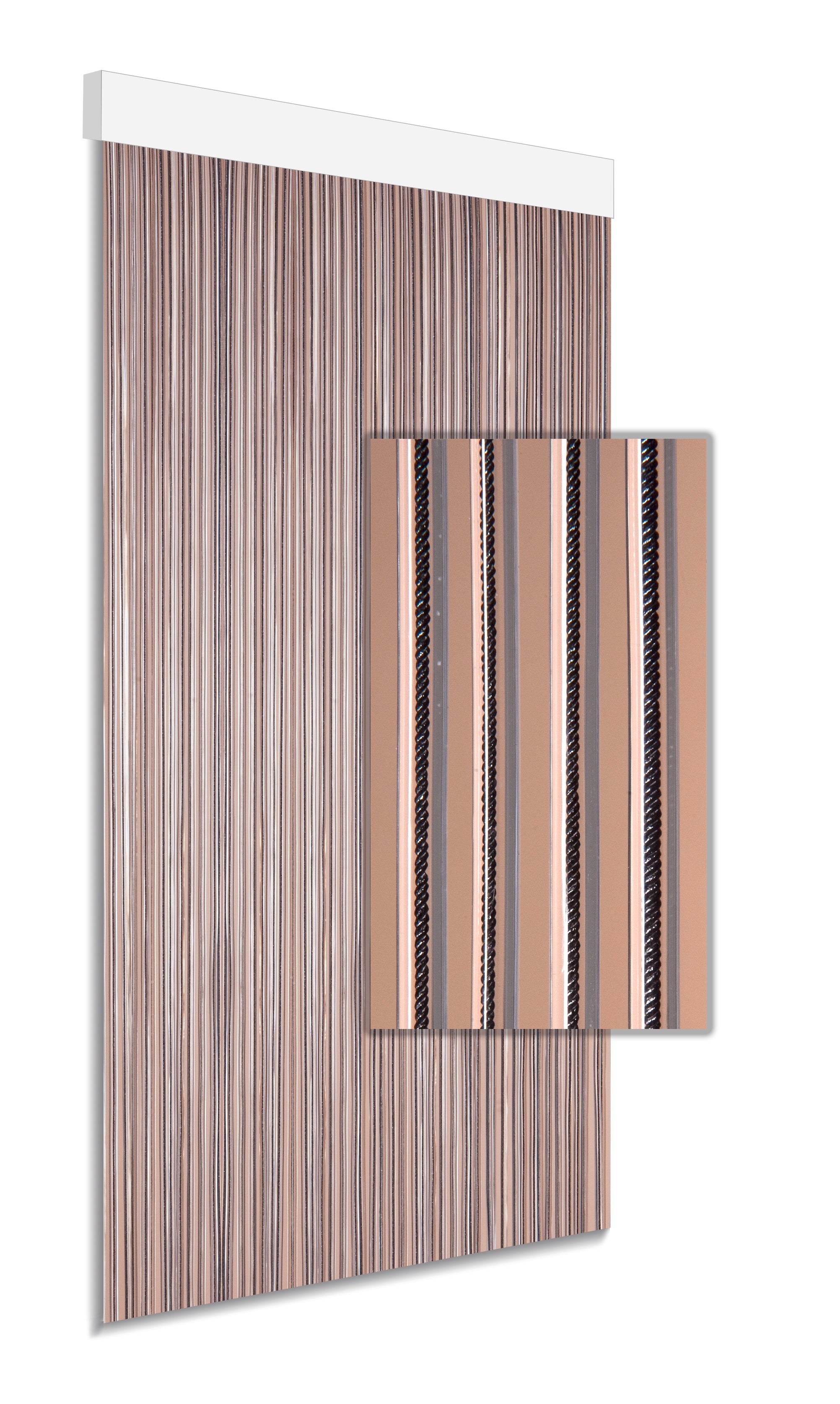 Degor deurgordijn Atlas Zwart 90x210