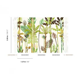 Vliesbehang - Havana Parque Iguana DGHAV2023 - 3m x 1,27m