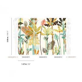 Vliesbehang - Havana Parque Paradise DGHAV2013 - 3m. x 1,27m