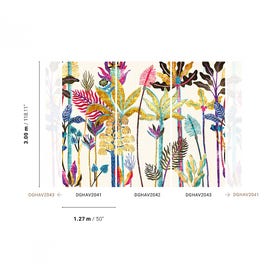 Vliesbehang - Havana Parque Viola DGHAV2042 - 3m x 127cm