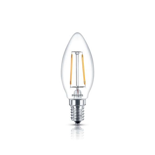 Kaarslamp - LED e14 470lm - Transparant
