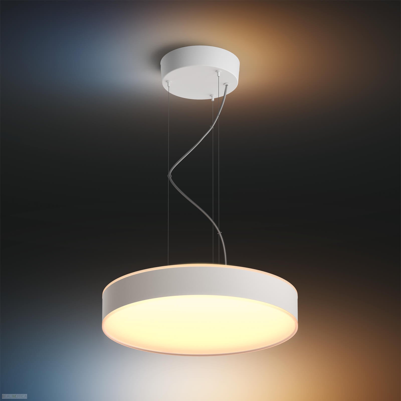 Hanglamp - Enrave geintegreerde led 4300lm - Wit