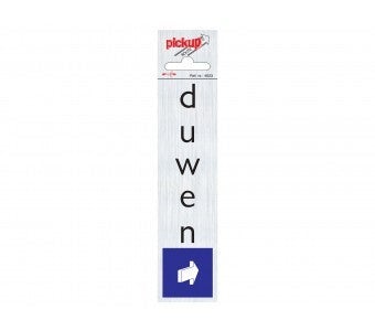 Pickup route aanduidingsbord duwen staand aluminium 44 mm x 165