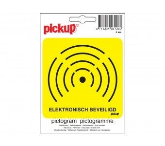 Pickup pictogram elektronische beveiliging 100 mm x 100 mm