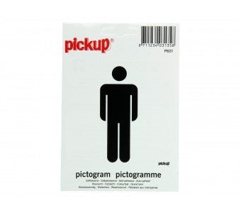Pickup pictogram herentoilet 100 mm x 100 mm