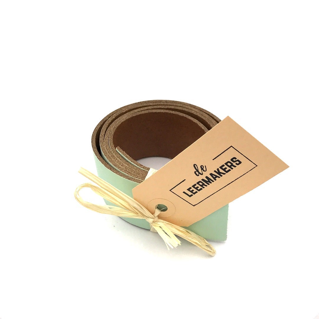 Plankdrager XL Pistacchio met zilverkleurige schroeven - set van 2
