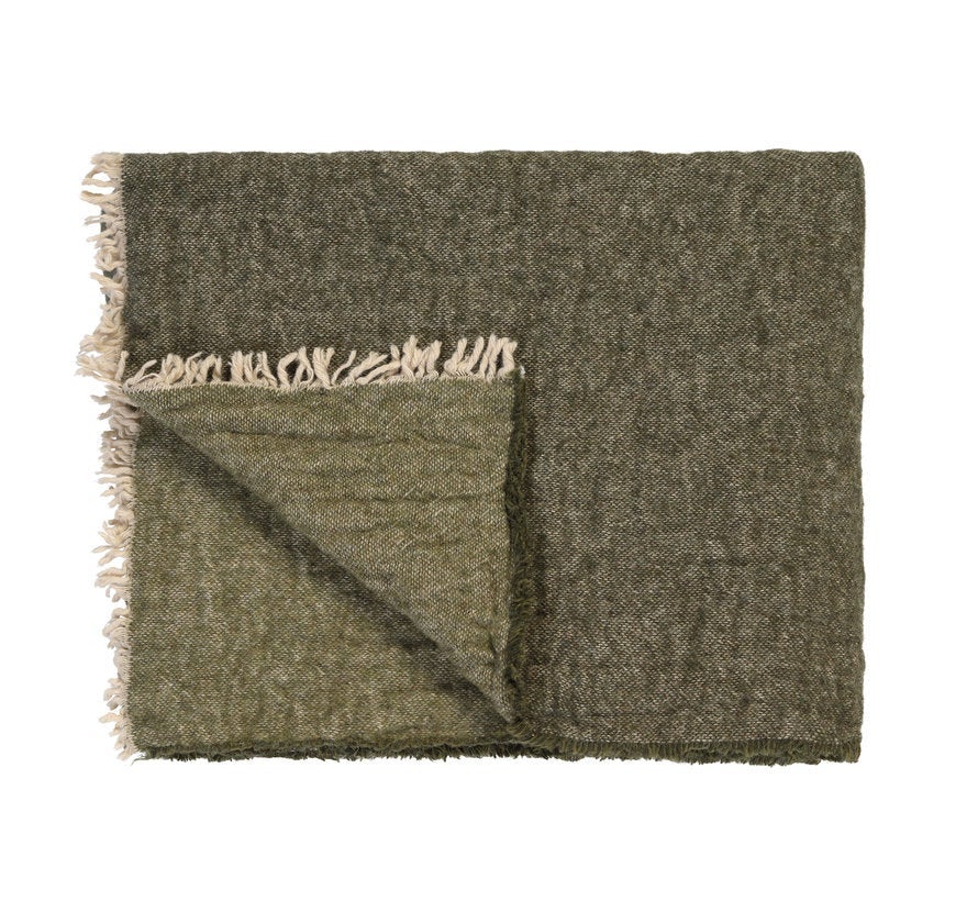 Plaid - Home 81, 130 x 220 cm - Earth green 149