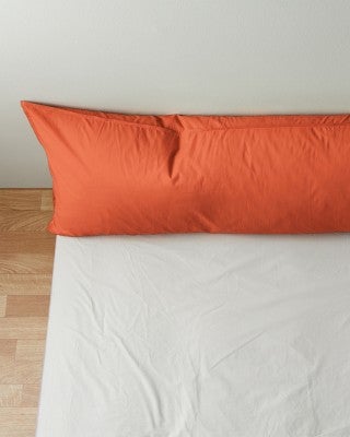BedMATE sloop - Katoen - Poppy Orange 50x140 cm 