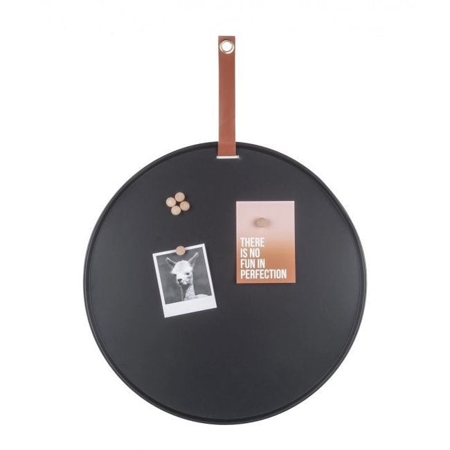 Wanddecoratie - Present Time Magneetbord  - Zwart