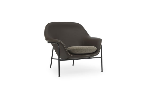 Fauteuil Drape Low - staal grijs