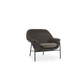 Fauteuil Drape Low - staal grijs