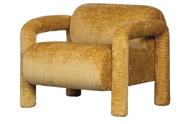 Fauteuil -  Lenny - Goud/Geel