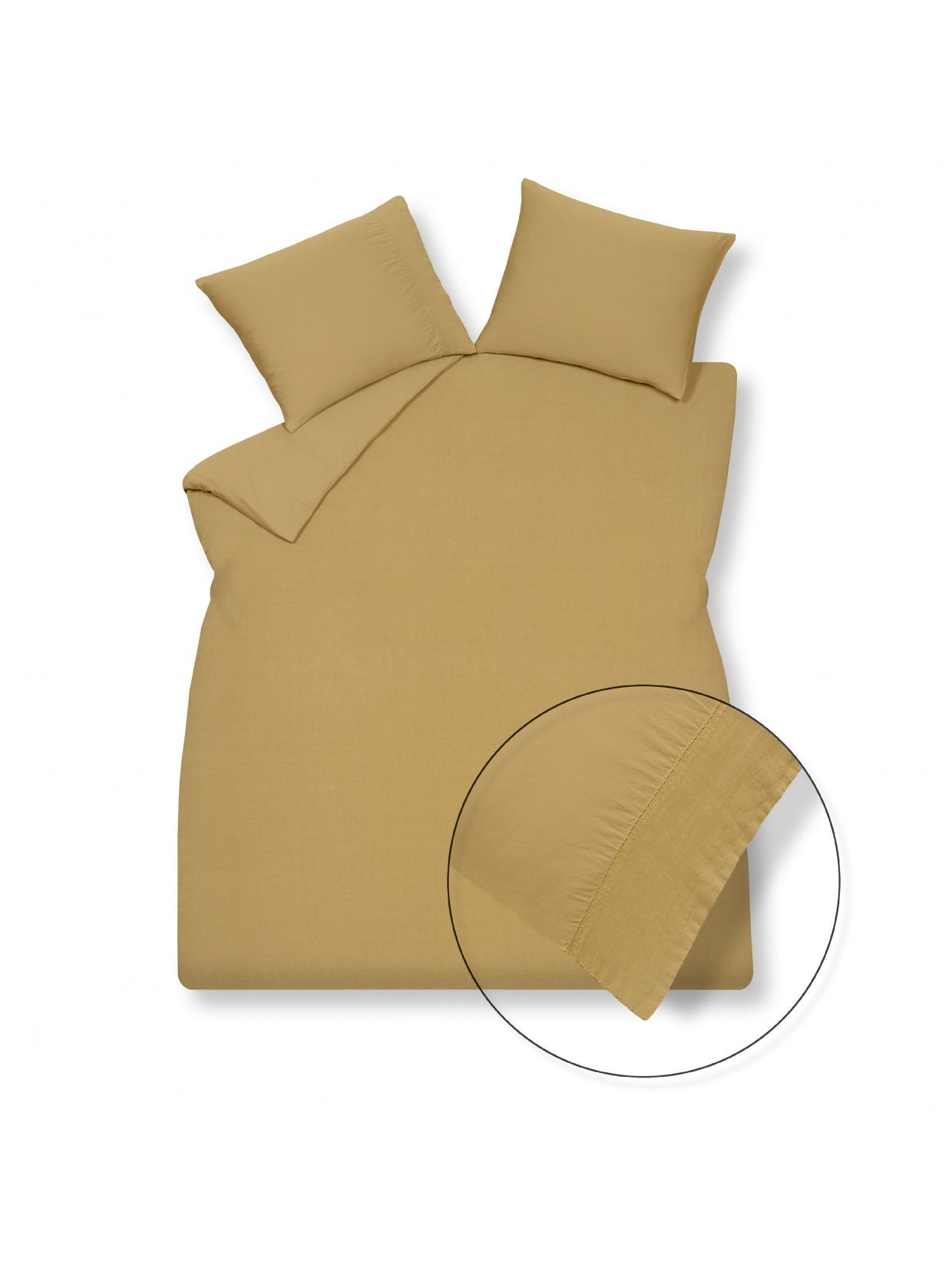 Dekbedovertrek Pure 07 140x220 cm - honey gold