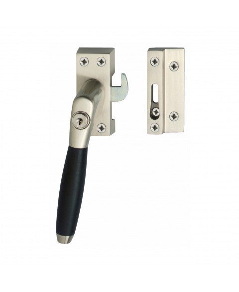 Intersteel Raamsluiting afsluitbaar SKG* links Ton 400 nikkel mat/ebbenhout