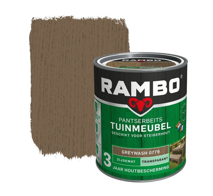 Rambo tuinmeubel pantserbeits zijdemat transparant grey wash 0779 750 ml