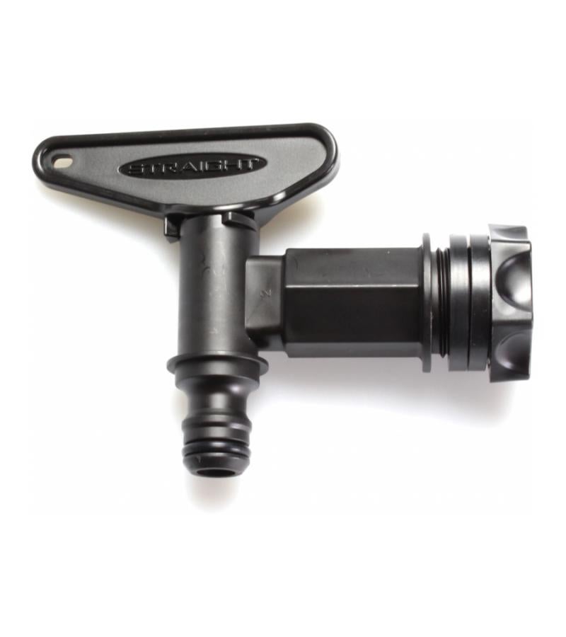 Regentonkraan - Snelkoppeling voor tuinslang - Zwart 