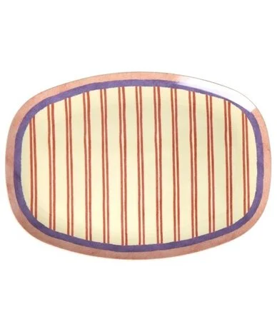 Serveerbord - Melamine Rechthoekig Bord - Stripey Love