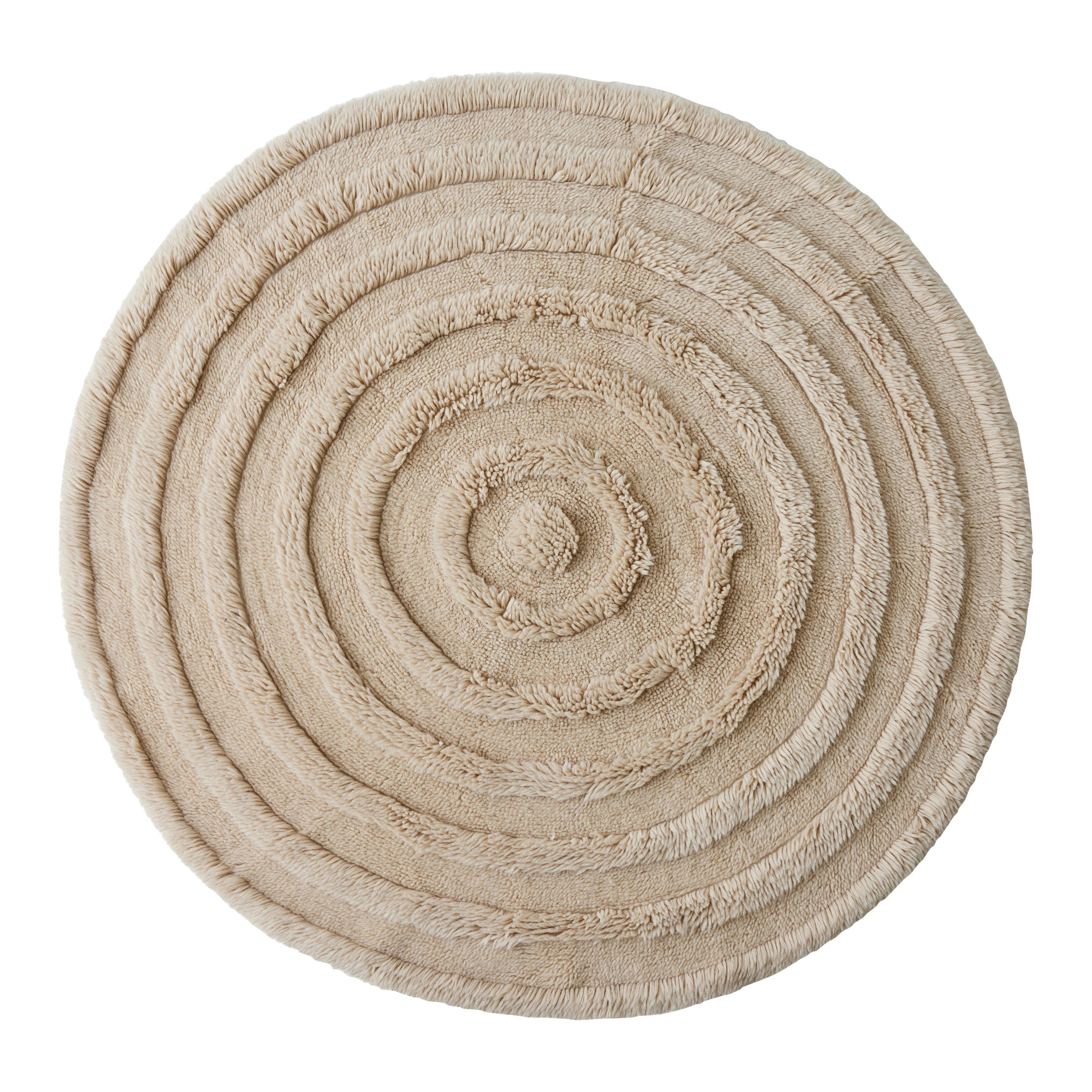Vloerkleed - Gewoven Rond - Beige