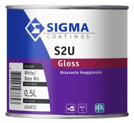 Houtlak -  S2U gloss 500 ml - basis WN