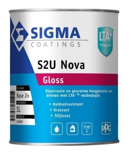Houtlak - S2U nova gloss 1 liter basis ZN