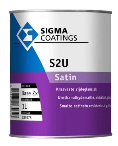 Houtlak - S2U satin 1 liter -  basis ZX