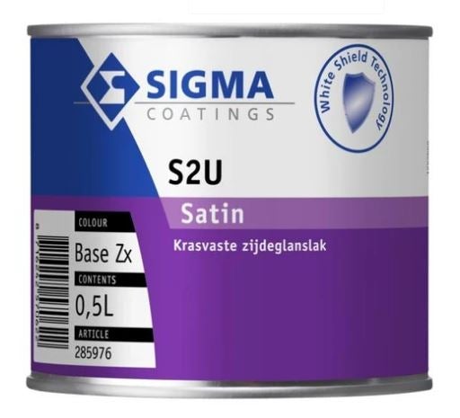 Houtlak - S2U satin 500 ml - basis ZX