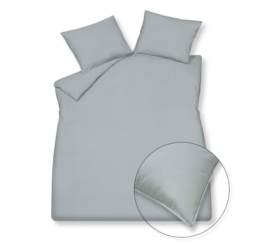 Dekbedovertrek - 140x220 cm - Parelblauw