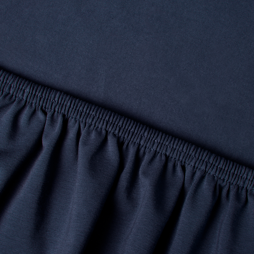 Topperhoeslaken - Saiko - Navy 140-160/200-220 cm