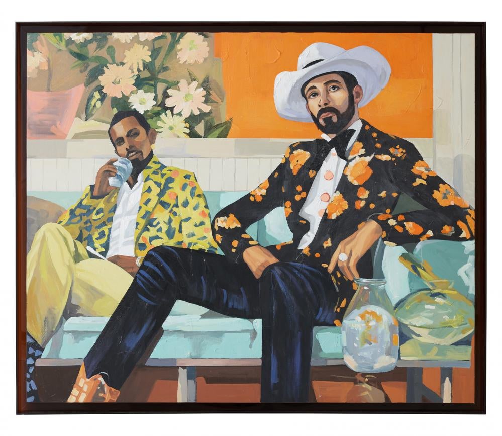 Schilderij - Saloon - 152x127cm