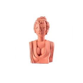 Borstbeeld - Poppea object - Terracotta