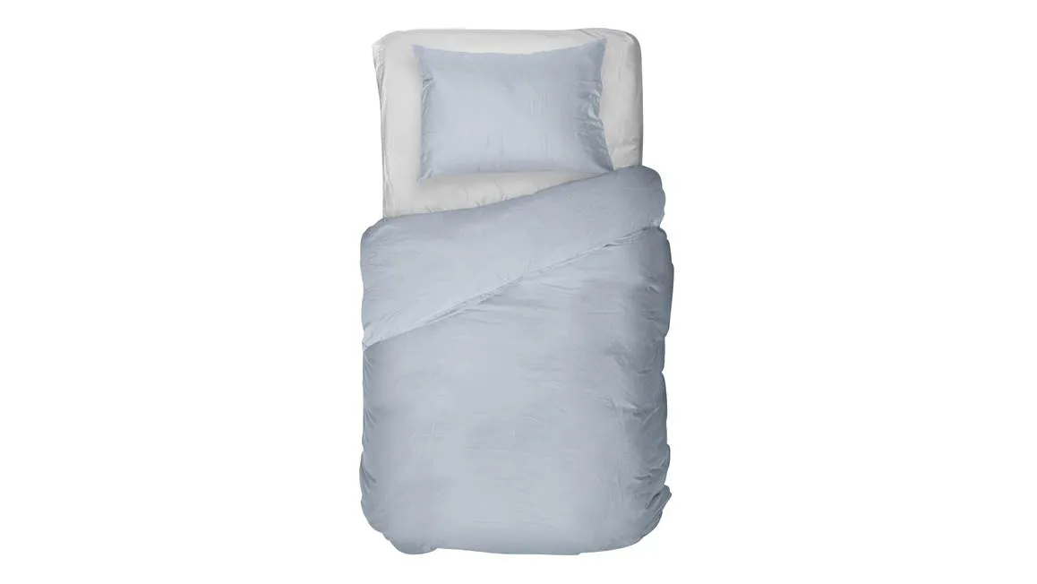 Dekbedovertrek - Senju Eenpersoons  140-160/200-220 cm - Lichtblauw