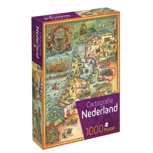 Puzzel - Cartografie nederland - 1000 stukjes