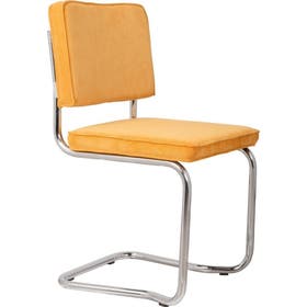 Stoel - Ridge Kink Rib set van 2 - Geel