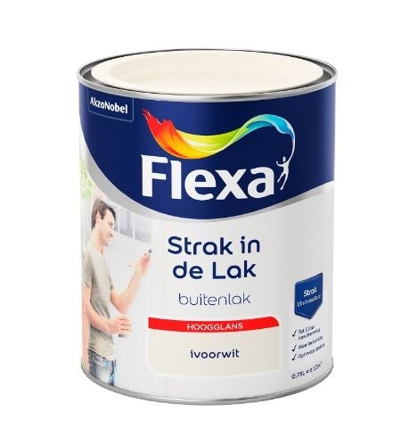 Houtlak - Strak in de lak hoogglans 750 ml - 1011 ivoorwit