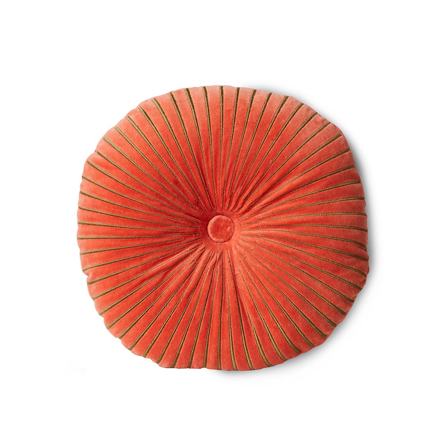 Round ripple cushion - sienna - ø50cm