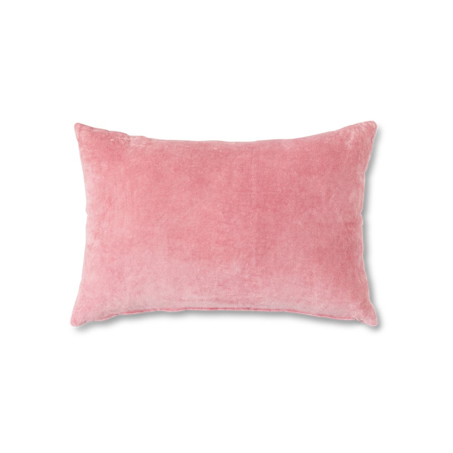 Velvet cushion - rose - 60x40cm
