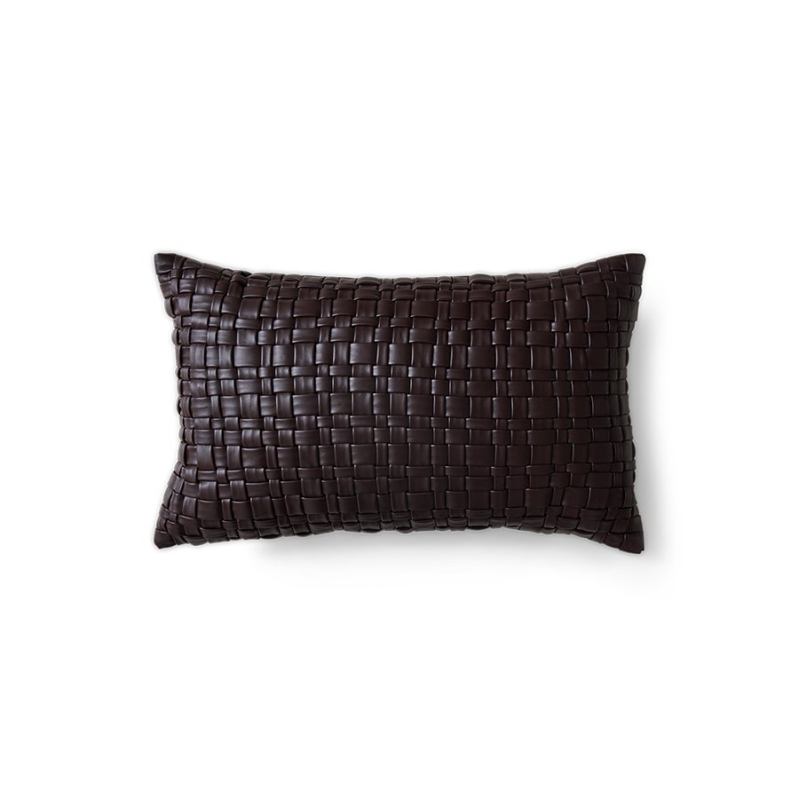 Geweven Kussen - Chocolate Brown - 50x30cm