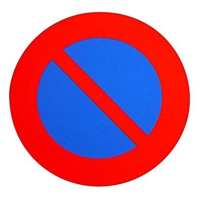 Pickup pictogram parkeerverbod zelfklevend 300 mm