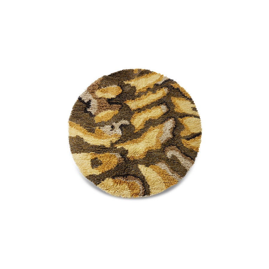 Fluffy round rug - Dunes - 145cm