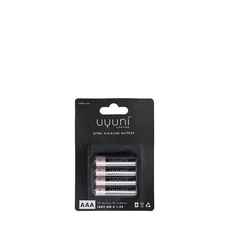 AAA Batterijen - 4 Stuks - Zwart