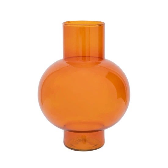 Vaas - Recycled glass Tummy A - Oranje