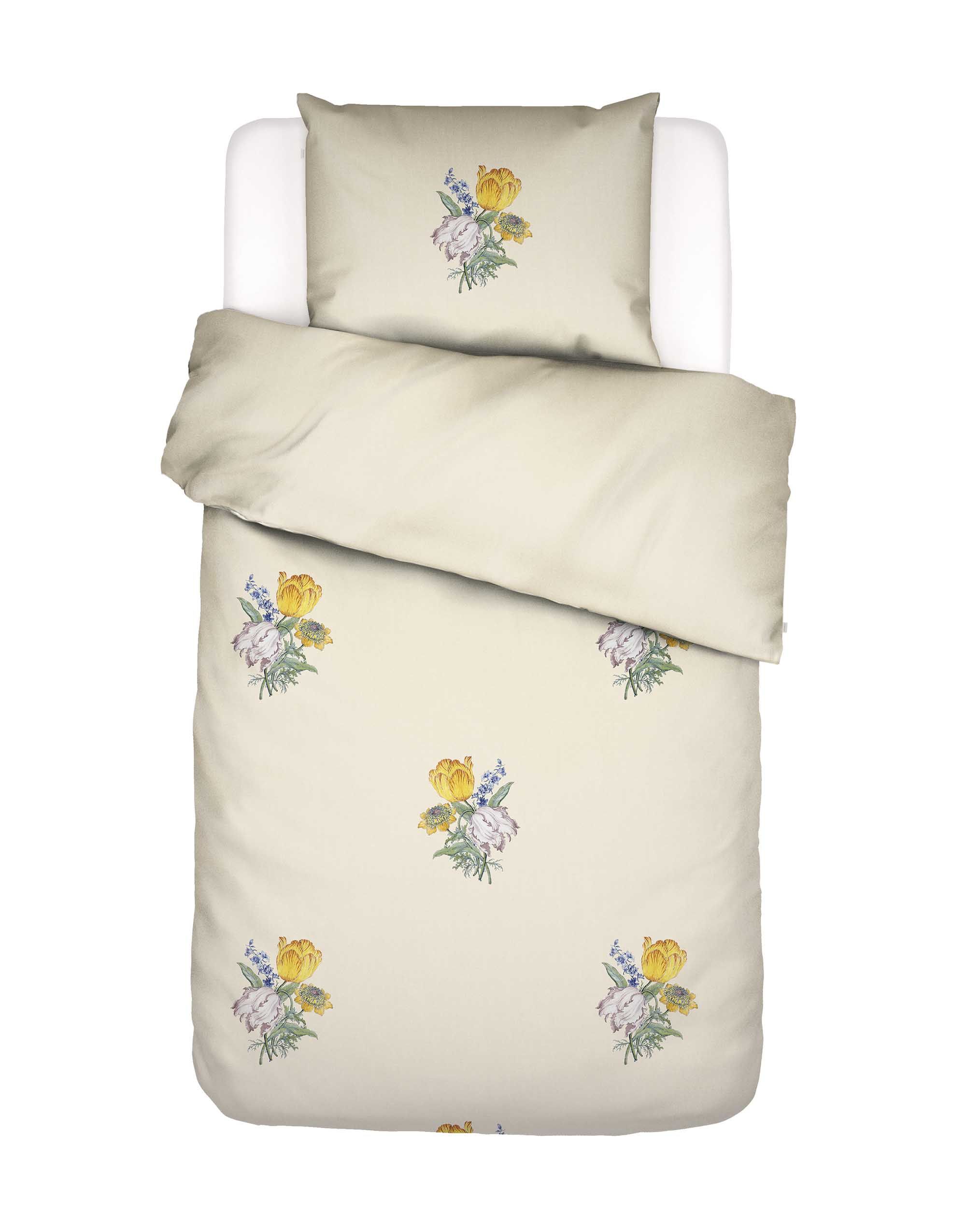 Dekbedovertrek - Cornelie 1-persoons 140/200-220 cm - Vanille