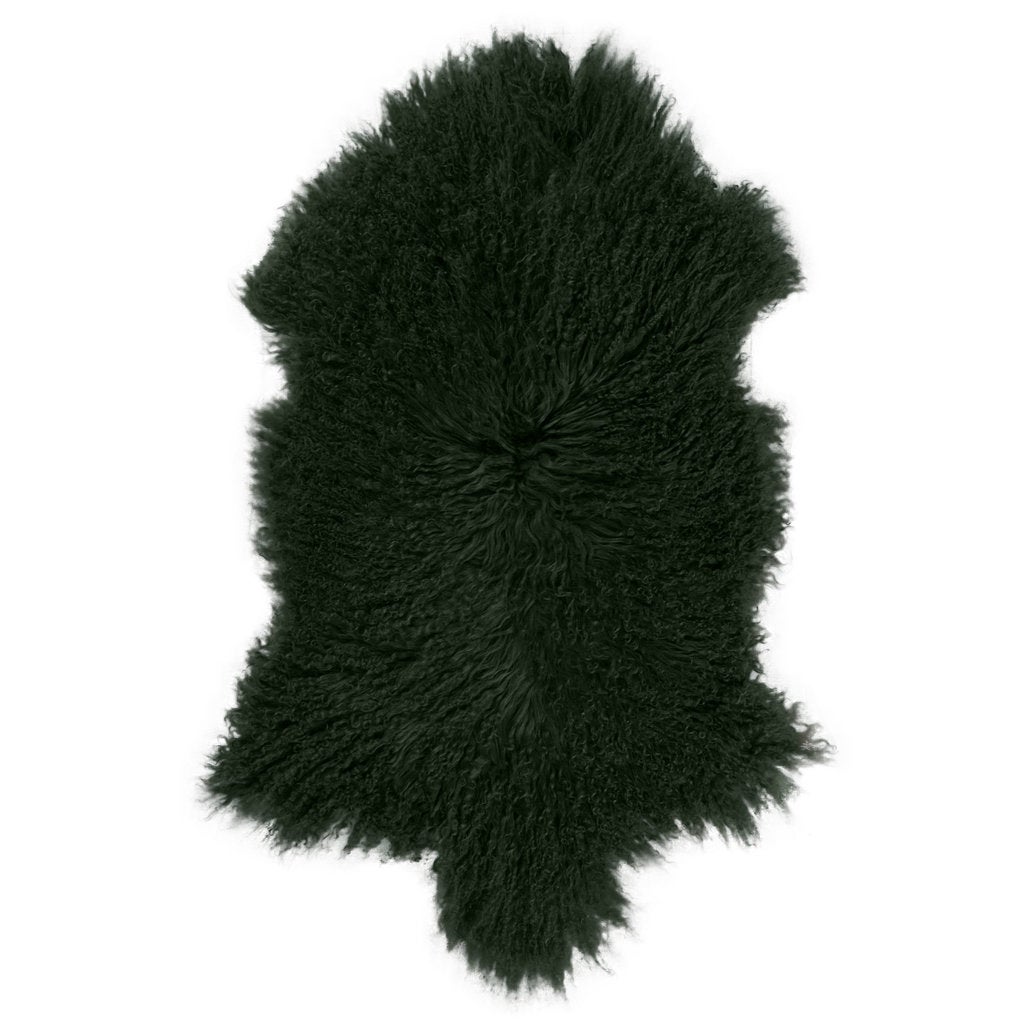 Schapenvacht - Gekruld tibet - Groen