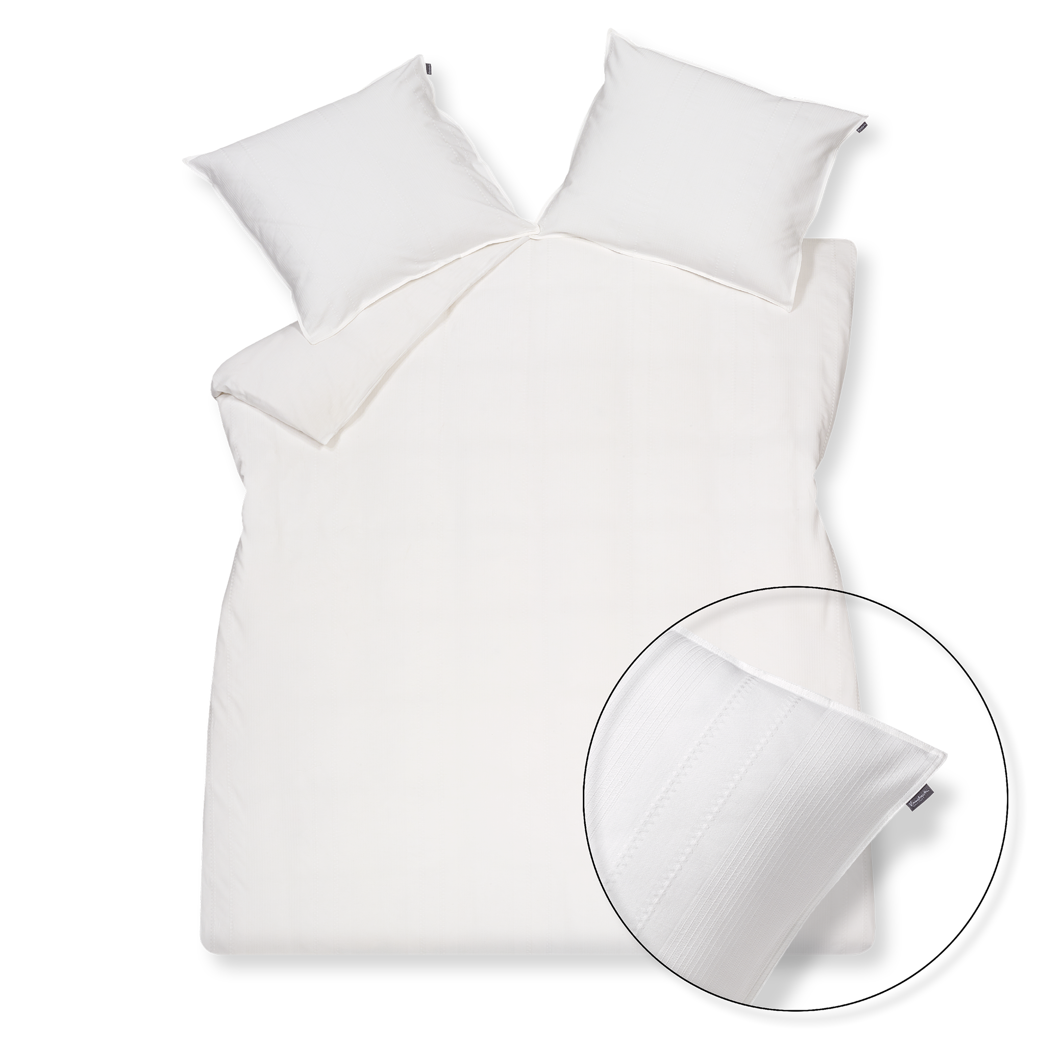 Dekbedovertrek - Pure 24 2-persoons 200x200/220 cm - Offwhite